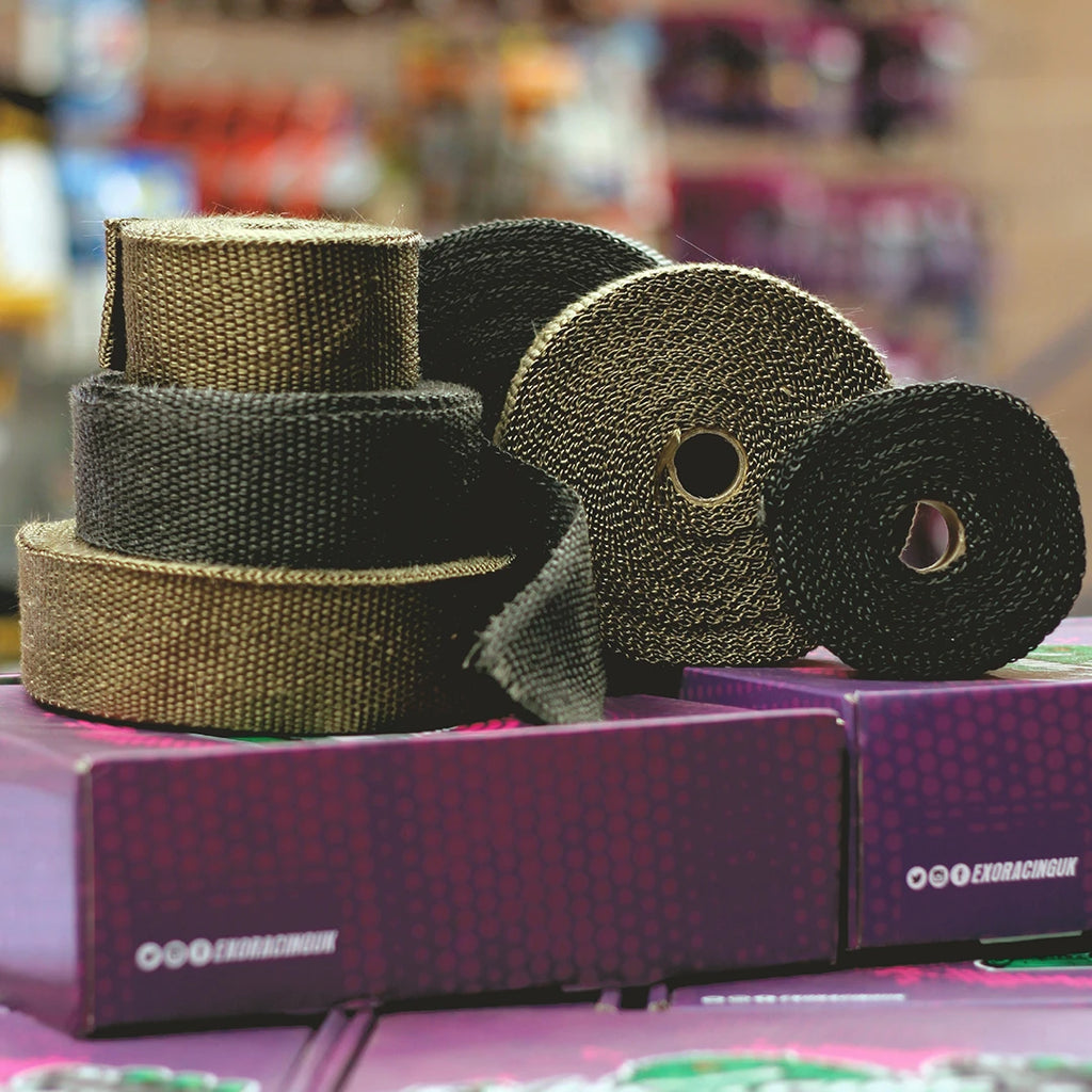 Exoracing Titanium or Carbon Exhaust Wrap