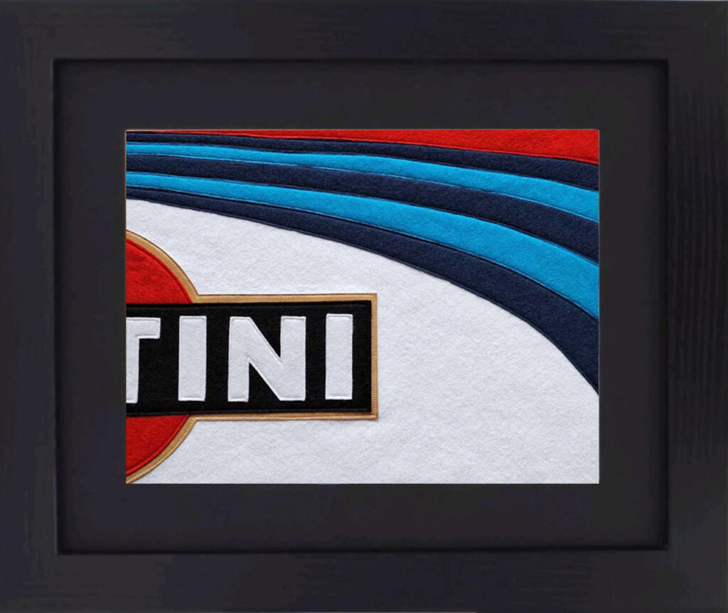 Handmade Textile Retro Pieces Framed