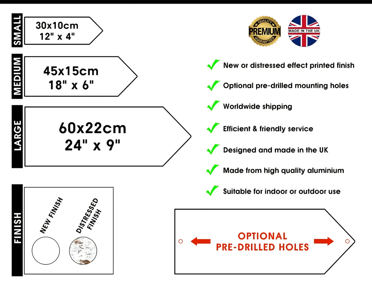 Metal Track Signs