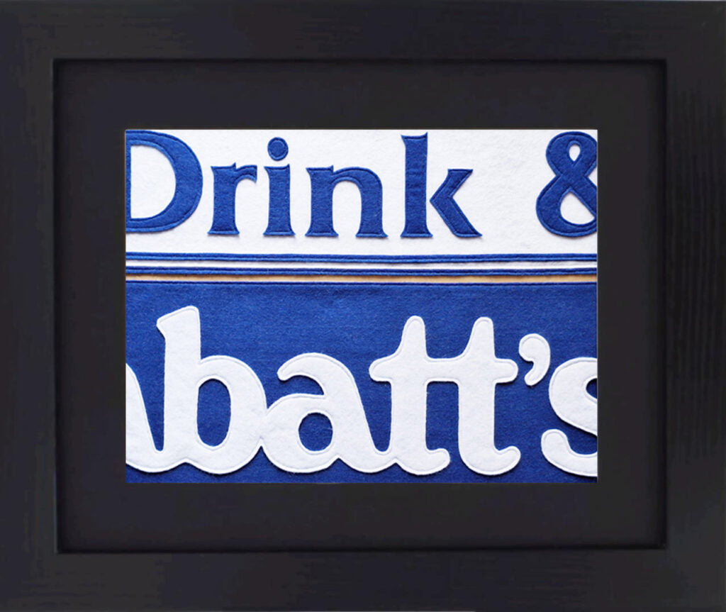 Handmade Textile Retro Pieces Framed