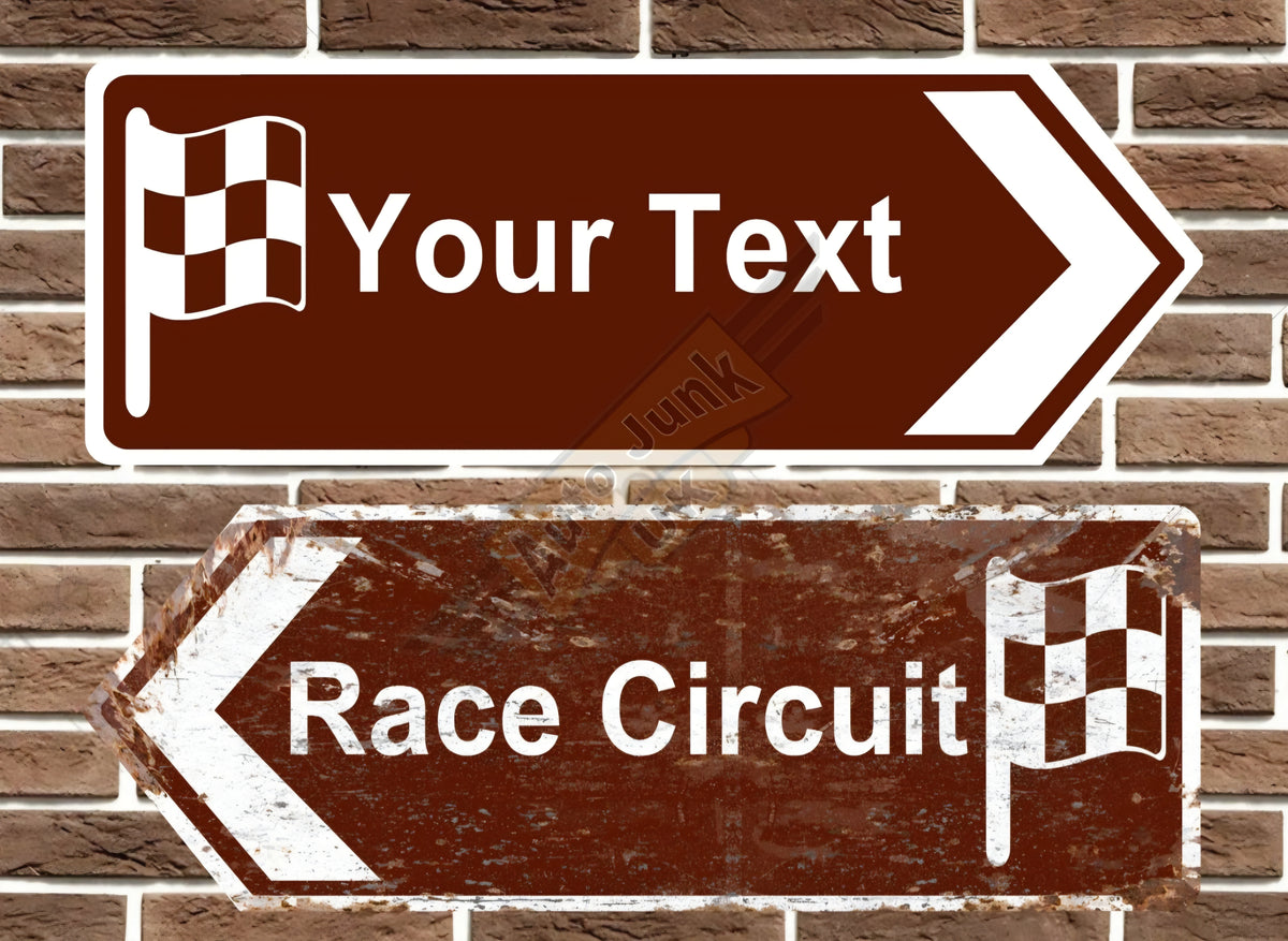 Metal Track Signs