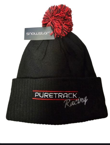 Puretrack Racing Bobble Hat -RED